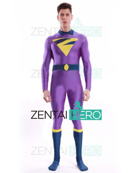 The Wonder Twins Zan Cosplay Costume Skin-tight Spande